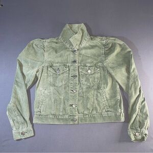 GAP Light Olive Jean Jacket